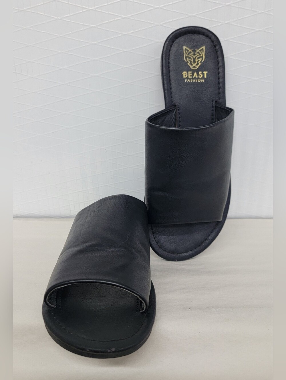Black Slide Sandals